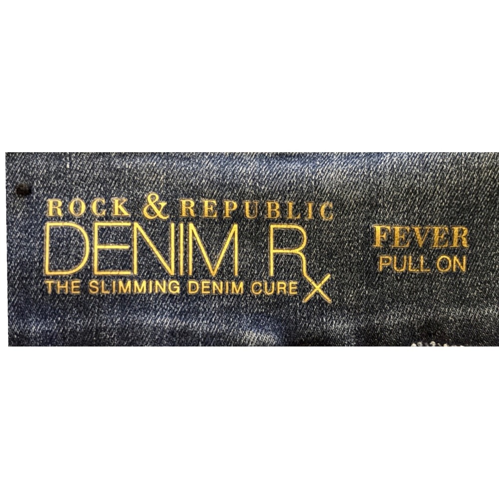 Rock & Republic Fever Pull On Bootcut Jeans Womens 18 Medium Wash Denim Rx - Picture 5 of 8